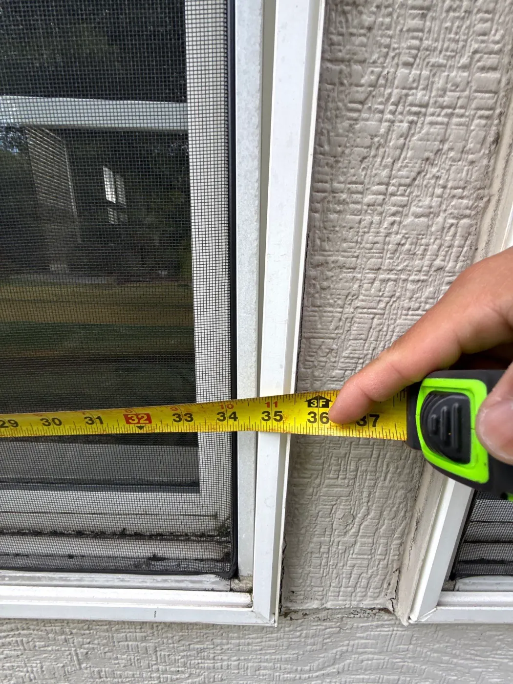 Frame and seal detail on a Rossville window job